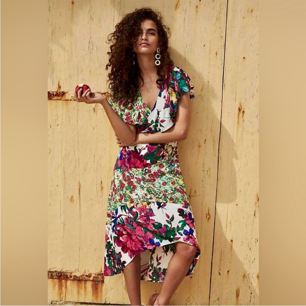 Tracy Reese x Anthropologie floral high low dress - Picture 2 of 7